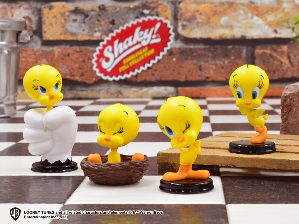 ルーニーテューンズ　トゥイーティー　ボブルヘッド　レトロ　ビンテージ　アメトイ ベネリックカプセルトイ