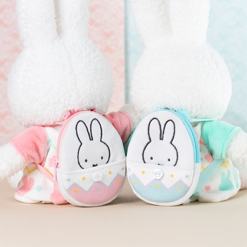Flower Miffy ミニリュックポーチ イースター グリーン アート