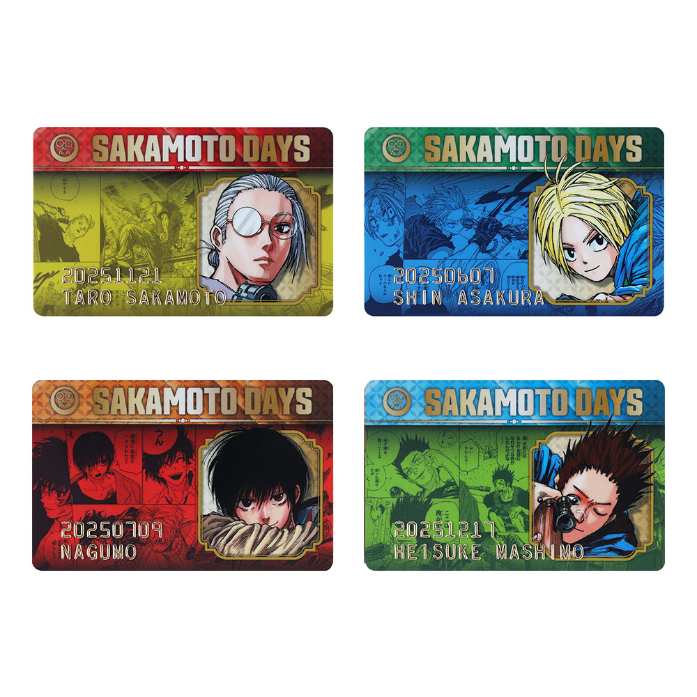 『SAKAMOTO DAYS』バースデイコレクションカード2025　4枚セット（坂本太郎／朝倉シン／南雲／眞霜平助）　