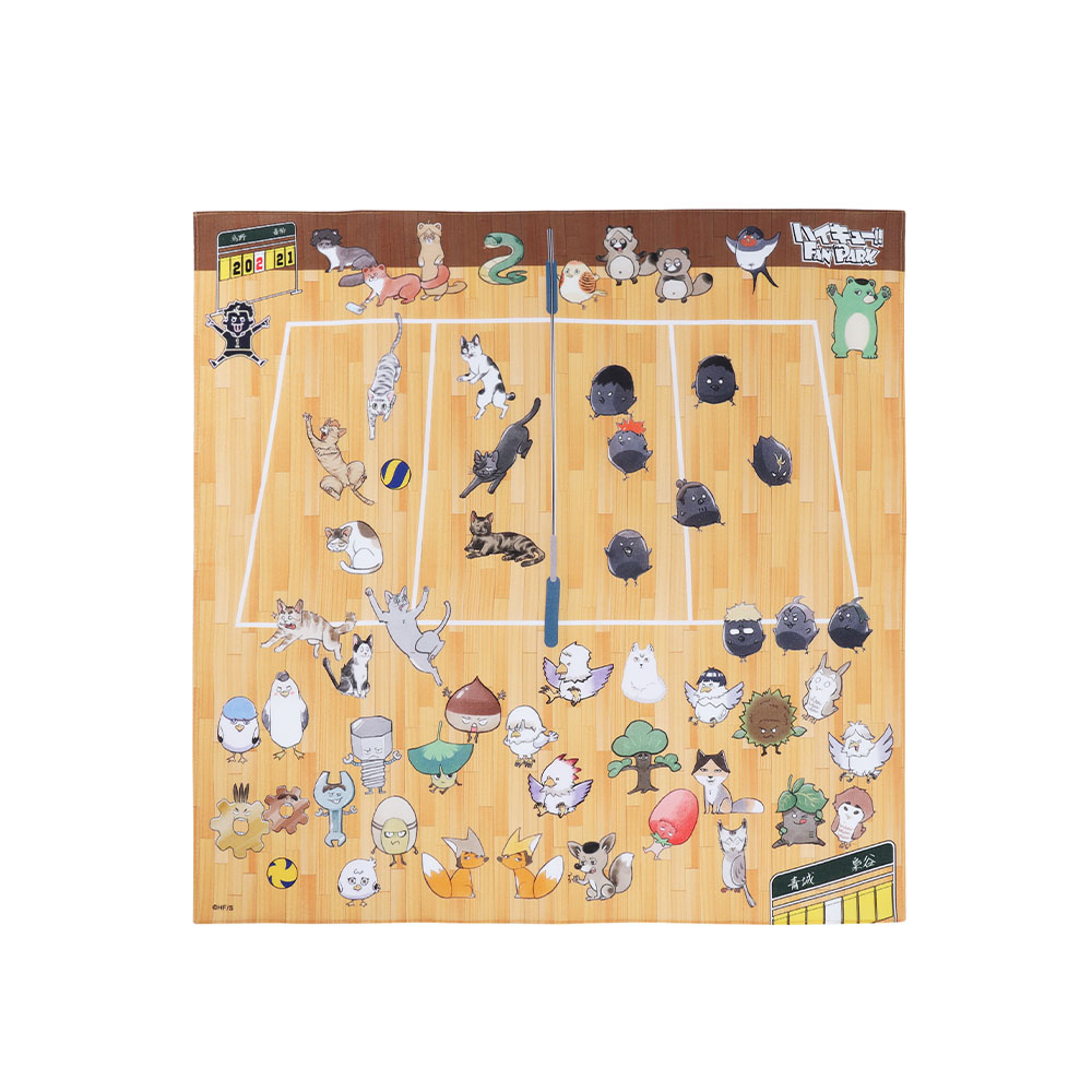 『ハイキュー!!』ハンカチ　動物＆モチーフVer.　［コート］　＜ハイキュー!! FAN PARK＞