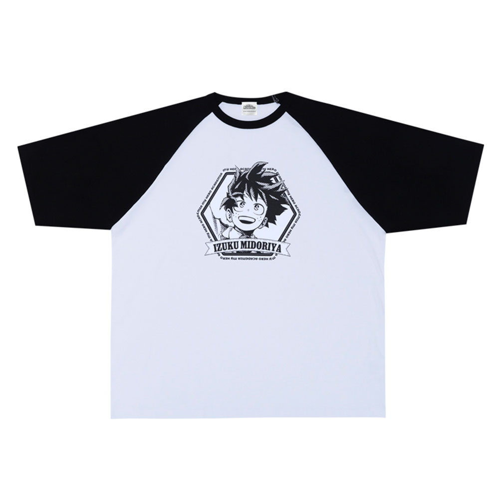 『僕のヒーローアカデミア』ラグランＴシャツ　“HEROES”　緑谷出久