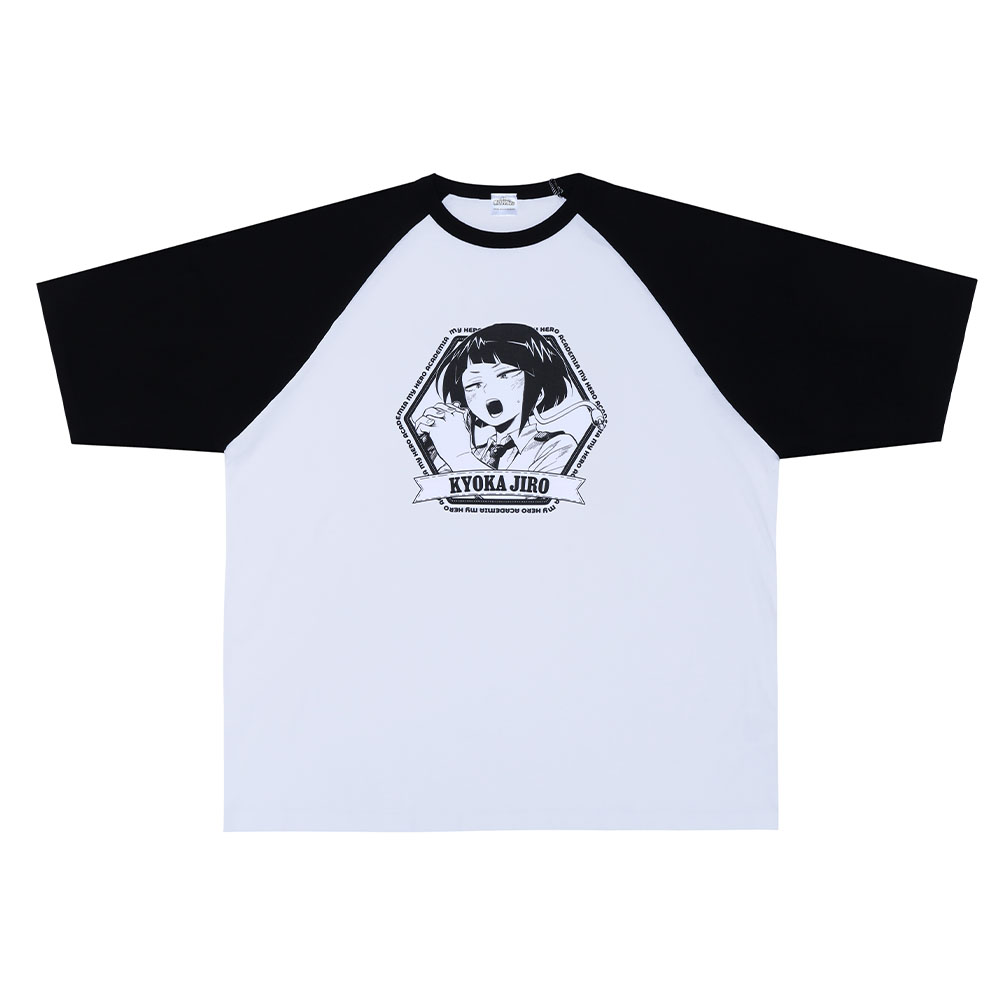 『僕のヒーローアカデミア』ラグランTシャツ　“HEROES”　耳郎響香
