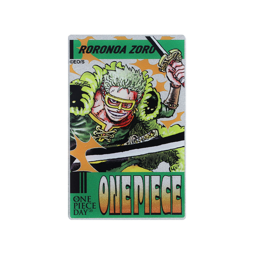 『ONE PIECE』メタリックアクリルカード　ゾロ　＜ONE PIECE DAY’25＞