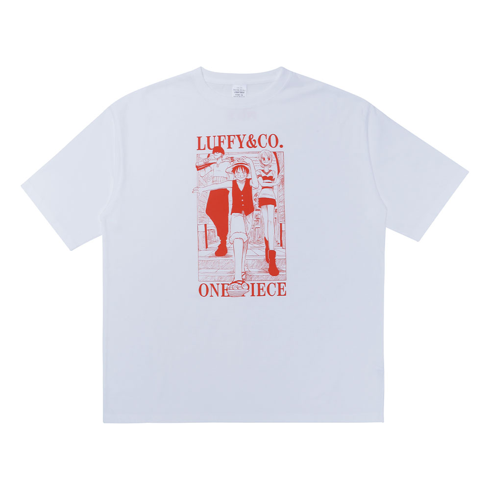 『ONE PIECE』Tee White　ルフィ＆ゾロ＆ナミ　M/L/XLサイズ