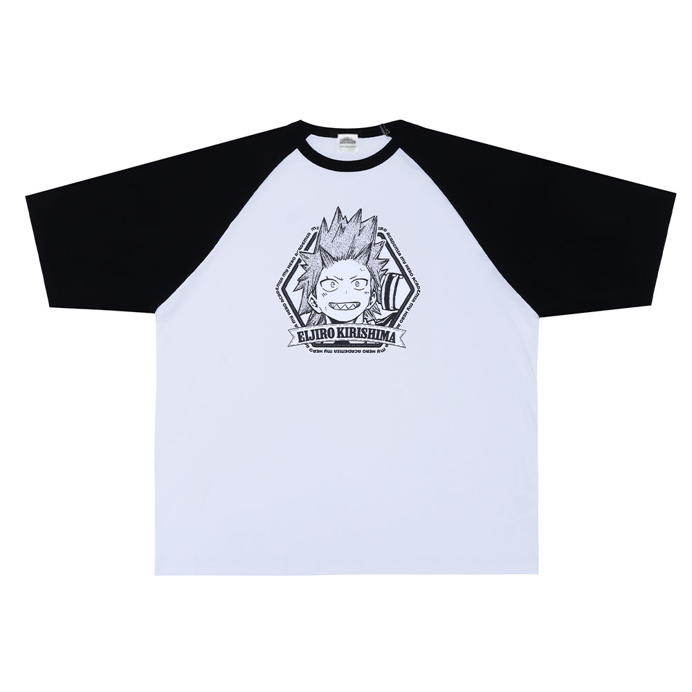 『僕のヒーローアカデミア』ラグランTシャツ　“HEROES”　切島鋭児郎