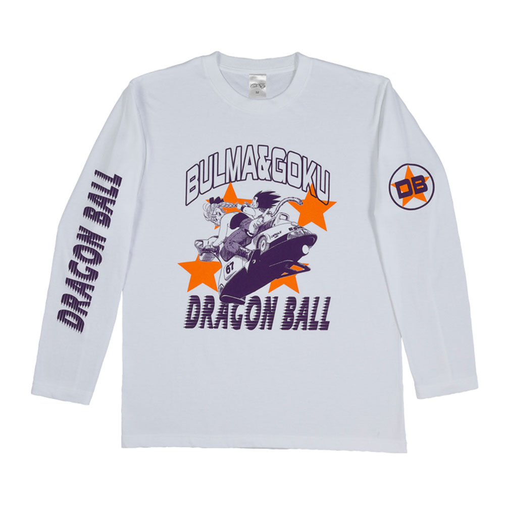 『DRAGON BALL』ロングTシャツ　孫悟空＆ブルマ　M/L/XLサイズ