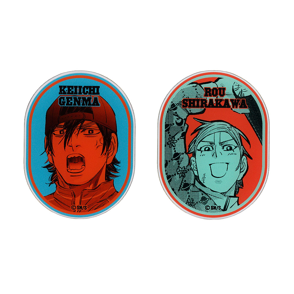 『ドッグスレッド』アクリルステッカー2枚セット　【白川朗&源間慶一】