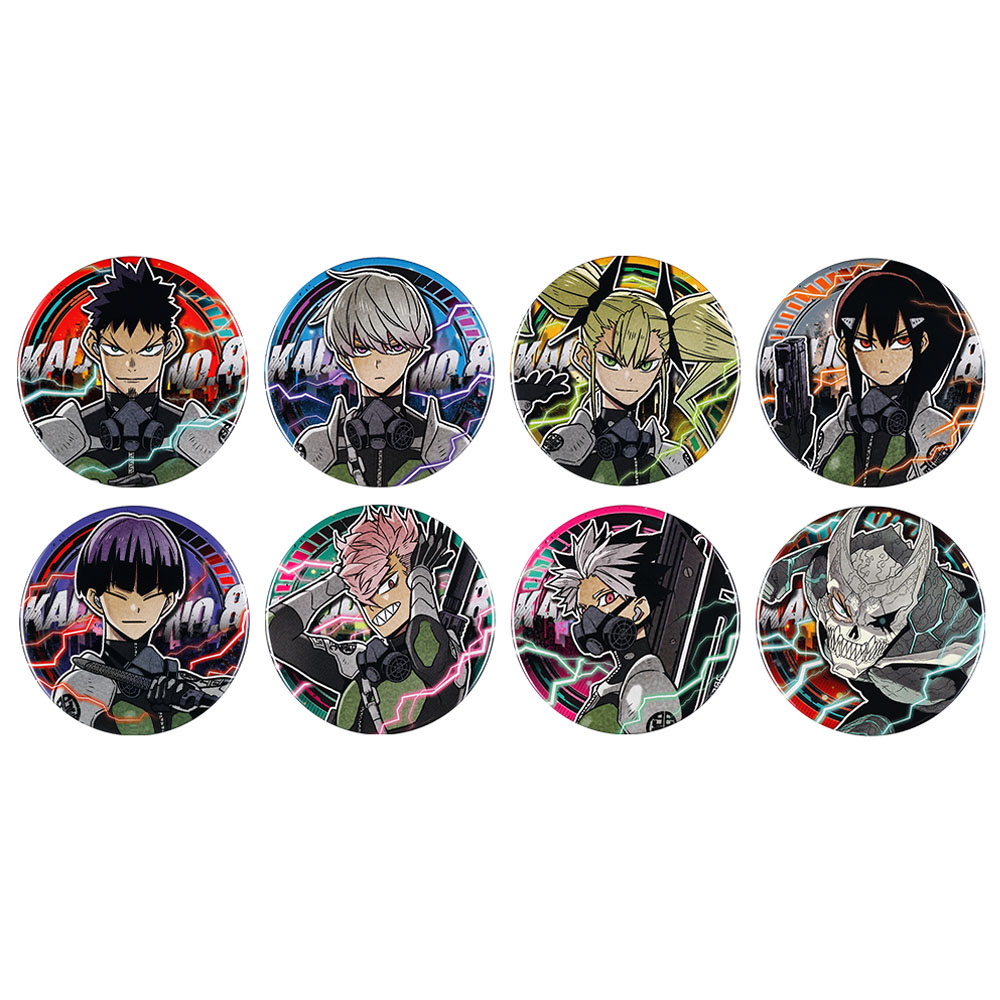 『怪獣８号』コレクション缶バッジ　怪獣８号展描きおろしver.　（全8種／ランダム1種入り）　＜怪獣８号展＞