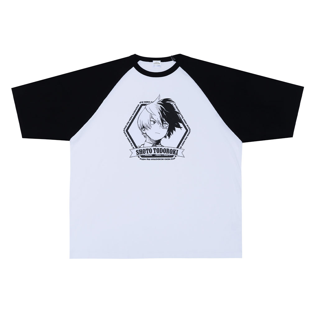 『僕のヒーローアカデミア』ラグランTシャツ　“HEROES”　轟焦凍