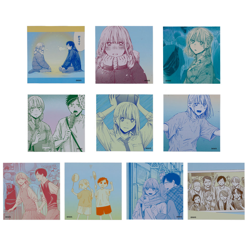 『アオのハコ』ハコ入りスクエアステッカーセット　（10枚入り）