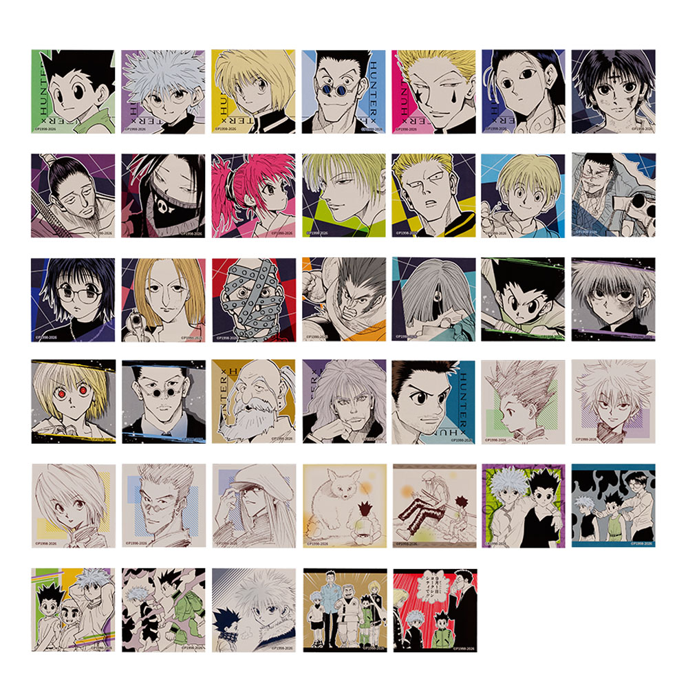 『HUNTER×HUNTER』スクエアステッカーコレクション　第1弾　（全40種／ランダム4種入り）