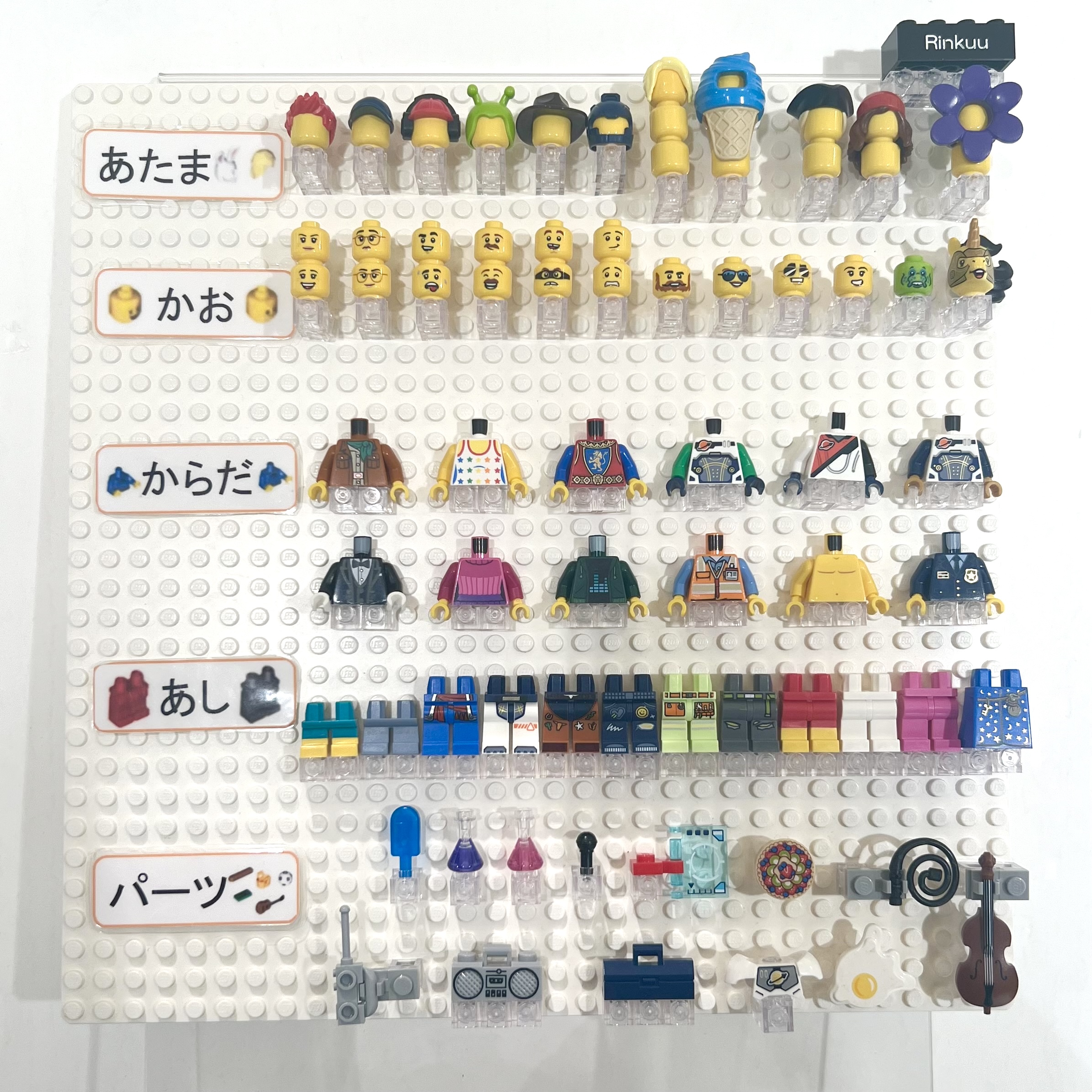 レゴ　パーツミニフィグまとめ LEGO レゴ ミニフィグ用 ヘッド 頭 顔 パーツのみ 大量 100個